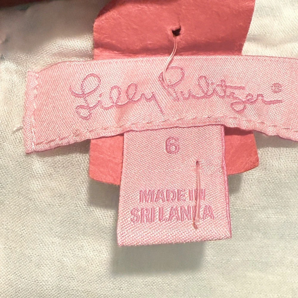 Lilly Pulitzer EUC Size 6 MacFarlane Shorely Blue Sea Cup Lace Detail Mini Dress - Picture 7 of 14